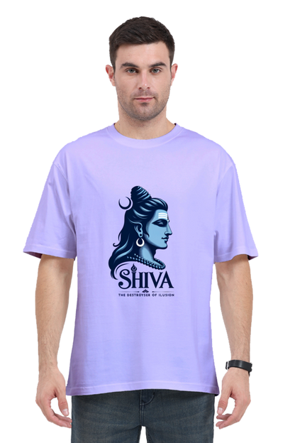 Shiva Series 28 Unisex Oversized T-shirt - Lavender / S