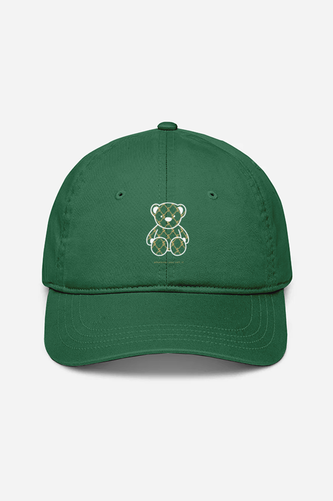 Sitting Teddy Baseball Cap - Bottle Green / Standard