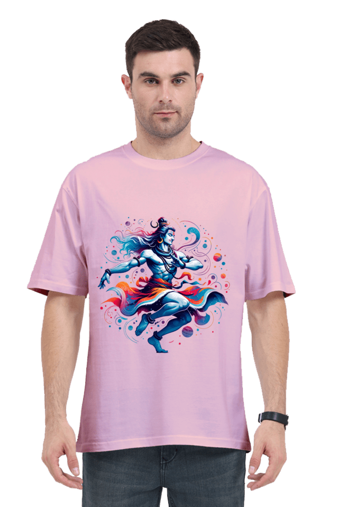 Shiva Series 8 Unisex Oversized T-shirt - Light Baby Pink / S