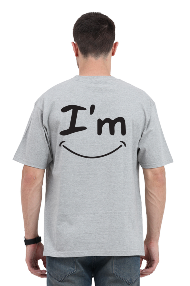 I'm Fine (Back) Unisex Oversized T-shirt