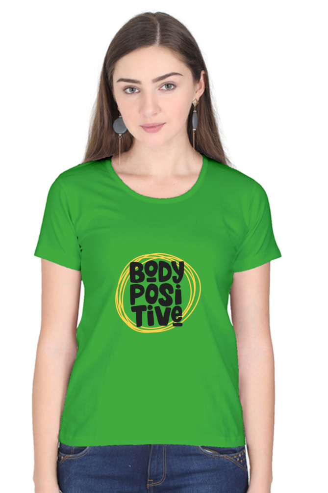 cotton t shirt for women half sleeves Green