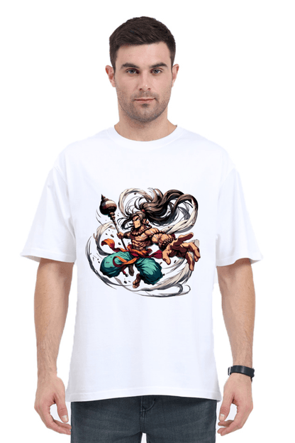 Hanuman Series 8 Unisex Oversized T-shirt - White / S