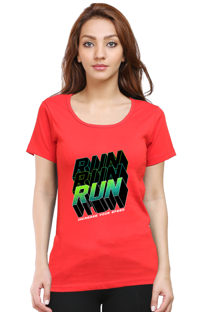 Run Run Run Women’s T-shirt - Red / L